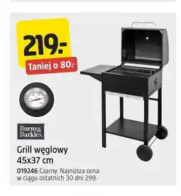 Jula Grill węglowy Burns & Barkles 45x37 cm oferta