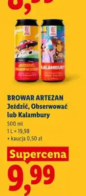 Lidl Piwo Browar Artezan Jeździć Obserwować oferta
