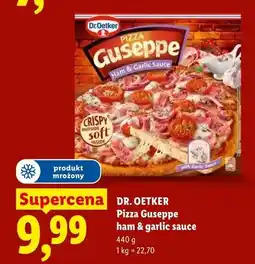 Lidl Pizza Guseppe ham & garlic sauce Dr. Oetker oferta
