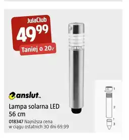 Jula Lampa solarna LED Anslut 56 cm oferta