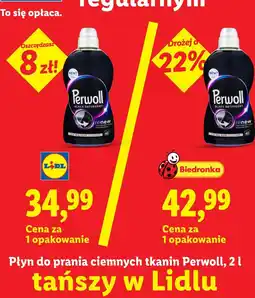 Lidl Płyn do prania ciemnych tkanin Perwoll oferta
