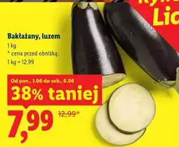 Lidl Ryneczek Lidla Bakłażany, luzem oferta