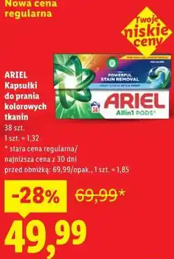 Lidl ARIEL Kapsułki do prania kolorowych tkanin oferta