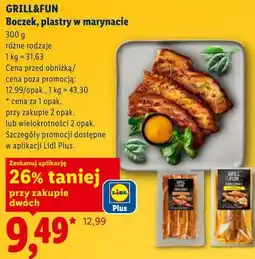 Lidl GRILL&FUN Boczek, plastry w marynacie oferta