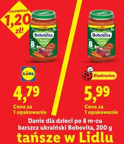 Lidl BoboVita Danie dla dzieci po 8 m-cu barszcz ukraiński oferta