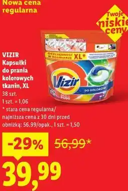 Lidl VIZIR Kapsułki do prania kolorowych tkanin, XL oferta