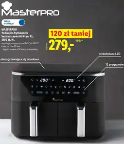 Lidl MASTERPRO Podwójna frytkownica beztłuszczowa Air Fryer XL oferta