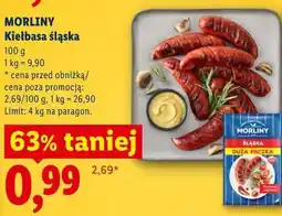 Lidl MORLINY Kiełbasa śląska oferta