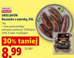 Lidl GRILL&FUN Kaszanka z wątrobą, XXL oferta