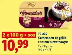Lidl PILOS Camembert na grilla z sosem żurawinowym oferta