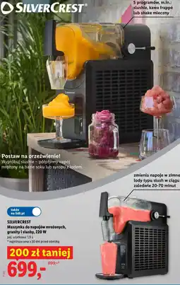 Lidl SILVERCREST Maszynka do napojów mrożonych, granity i slushy, 220 W oferta