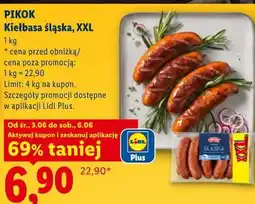 Lidl PIKOK Kiełbasa śląska, XXL oferta