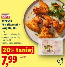 Lidl Rzeźnik Polski kurczak - skrzydła, XXL oferta