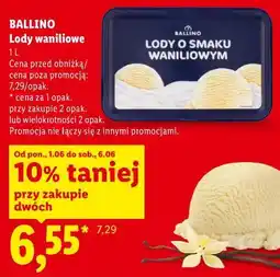 Lidl BALLINO Lody waniliowe oferta