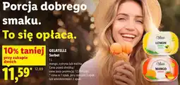 Lidl GELATELLI Sorbet mango, cytryna lub malina oferta