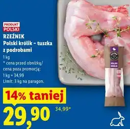 Lidl Rzeźnik Polski królik - tuszka z podrobami oferta