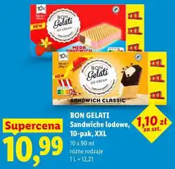 Lidl BON GELATI Sandwiche lodowe, 10-pak, XXL oferta