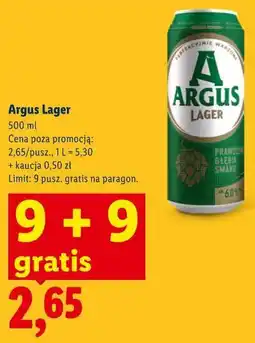 Lidl Argus Lager oferta