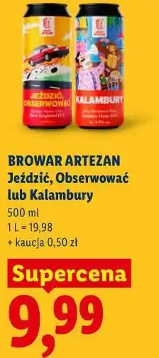 Lidl BROWAR ARTEZAN Jeździć, Obserwować lub Kalambury oferta