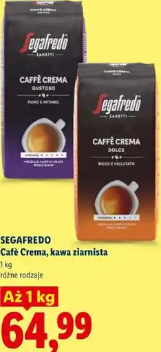 Lidl SEGAFREDO Cafè Crema, kawa ziarnista oferta