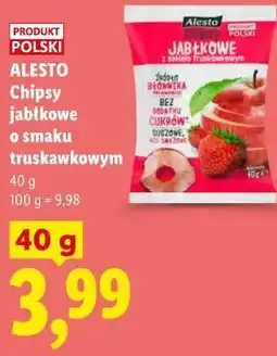 Lidl ALESTO Chipsy jabłkowe o smaku truskawkowym oferta