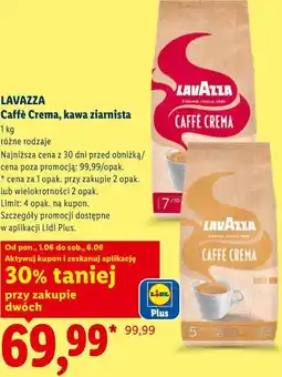 Lidl LAVAZZA Caffè Crema, kawa ziarnista oferta