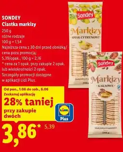 Lidl SONDEY Ciastka markizy oferta