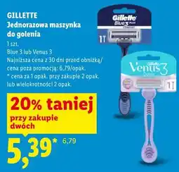 Lidl GILLETTE Jednorazowa maszynka do golenia oferta