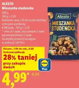 Lidl ALESTO Mieszanka studencka oferta