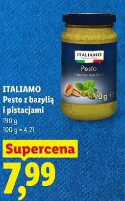 Lidl ITALIAMO Pesto z bazylią i pistacjami oferta