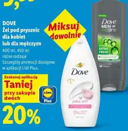 Lidl DOVE Żel pod prysznic dla kobiet lub dla mężczyzn oferta
