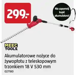 Jula MEEC TOOLS Akumulatorowe nożyce do żywopłotu z teleskopowym trzonkiem 18 V 530 mm oferta