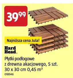 Jula Hard Head Płytki podłogowe z drewna akacjowego, 5 szt oferta