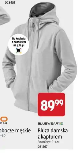 Jula Bluewear Bluza damska z kapturem oferta