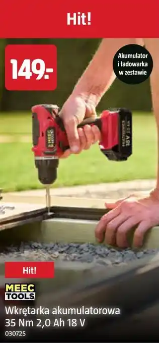 Jula Meec Tools Wkrętarka akumulatorowa 35 Nm 2,0 Ah 18 V oferta