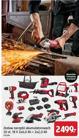 Jula MEEC TOOLS Zestaw narzędzi akumulatorowych 20 el. 18 V 2x4,0 Ah + 2x2,0 Ah oferta