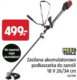 Jula MEEC TOOLS Zasilana akumulatorowo podkaszarka do zarośli 18 V 26/34 cm oferta