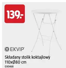 Jula EKVIP Składany stolik koktajlowy 110xØ80 cm oferta