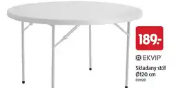 Jula EKVIP Składany stół Ø120 cm oferta