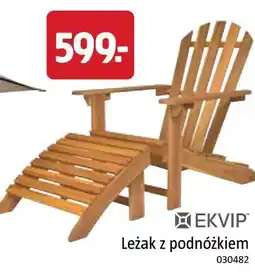 Jula EKVIP Leżak z podnóżkiem oferta