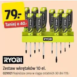 Jula Ryobi Zestaw wkrętaków 10 el oferta
