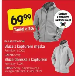Jula Bluza z kapturem męska / damska Bluewear oferta