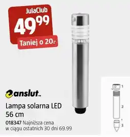 Jula Lampa solarna LED 56 cm Anslut oferta