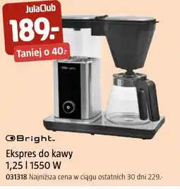 Jula Bright Ekspres do kawy 1,25 l 1550 W oferta