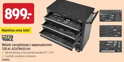 Jula Wózek narzędziowy z wyposażeniem MEEC TOOLS 128 el. 62x79x33 cm oferta
