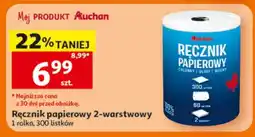 Auchan Ręcznik papierowy 2-warstwowy oferta