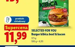 Lidl Burger kibica beef & bacon oferta