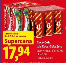 Lidl Coca-Cola lub Coca-Cola Zero oferta