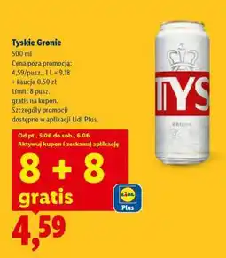 Lidl Tyskie Gronie oferta