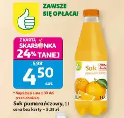 Auchan Sok pomarańczowy oferta